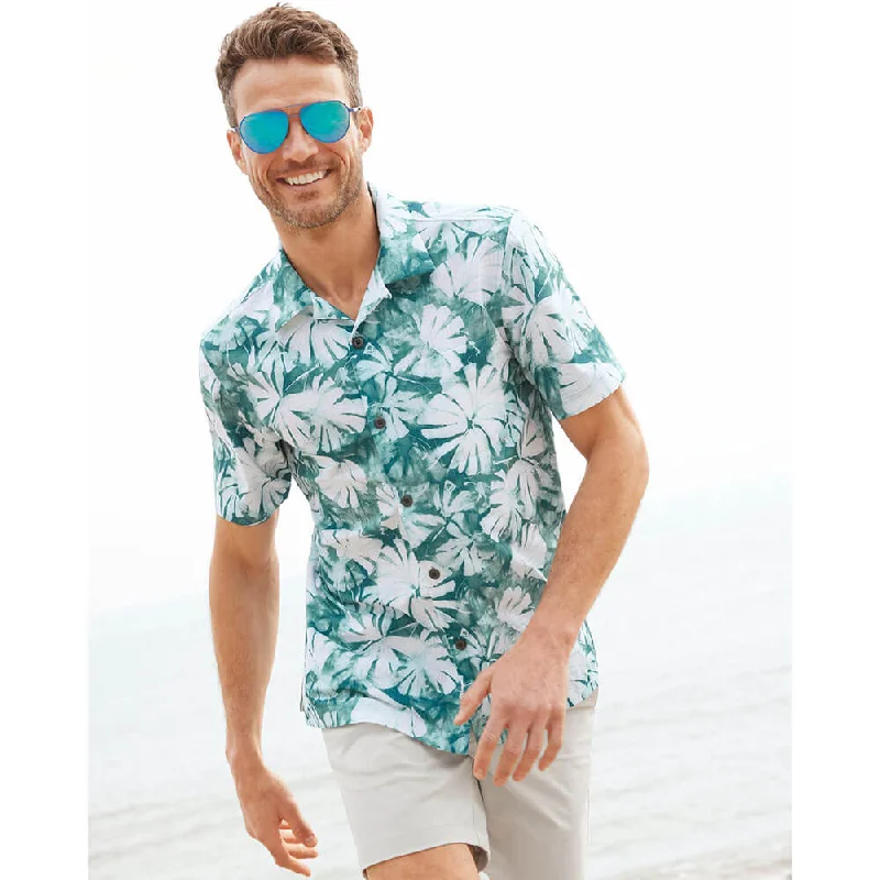 men's office shirts -Tommy Bahama IslandZone Bahama IslandZone Coast Laguna Breeze Camp Shirt - Oceanfront