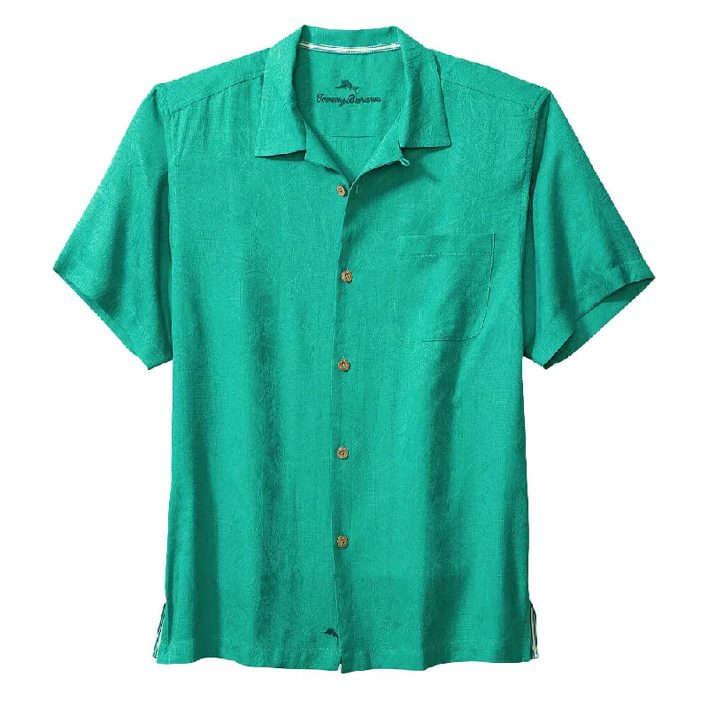 men's classic shirts -Tommy Bahama Tropic Isles Camp Shirt - Gulf Shore