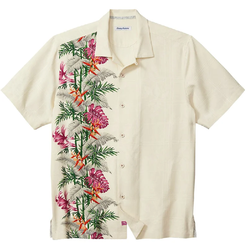 men's Hawaiian shirts -Tommy Bahama Bloom Terrace Camp Shirt - Vanilla Ice