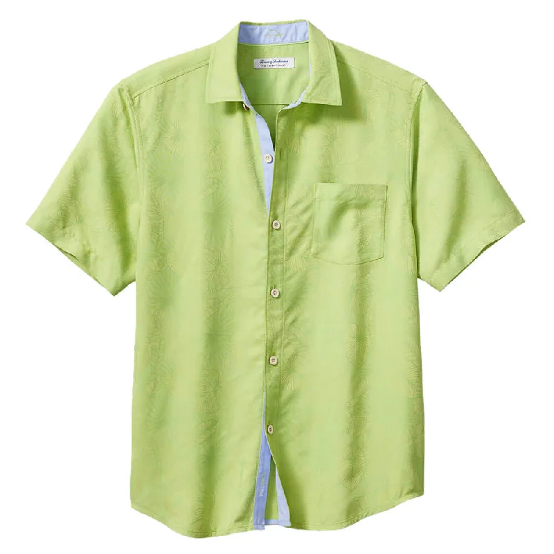 men's high-quality shirts -Tommy Bahama Coconut Point Keep It Frondly Camp Shirt - Tequila