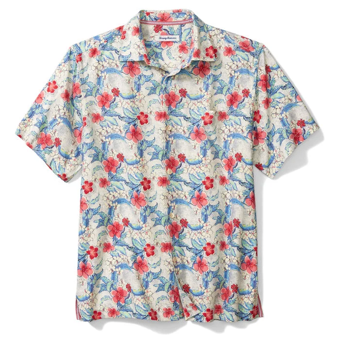 men's casual shirt styles -Tommy Bahama Botanical Bay Camp Shirt - Continental