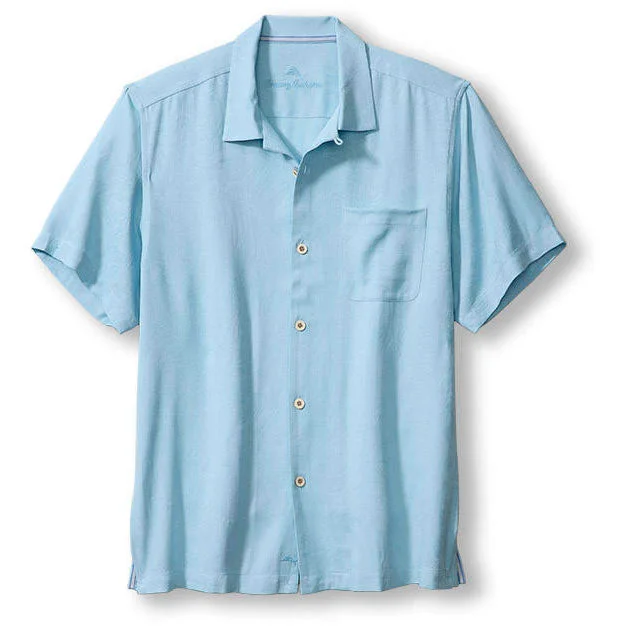 men's stylish shirts -Tommy Bahama Tropic Isles Camp Shirt - Opal