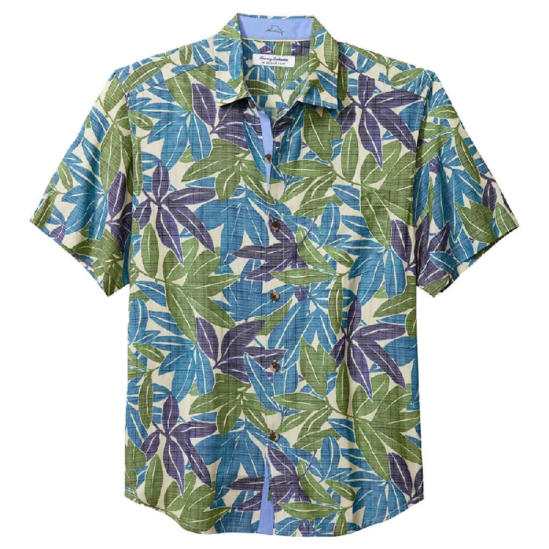 men's office button-up shirts -Tommy Bahama IslandZone Coconut Point Vista Veronda Camp Shirt - Bonsai