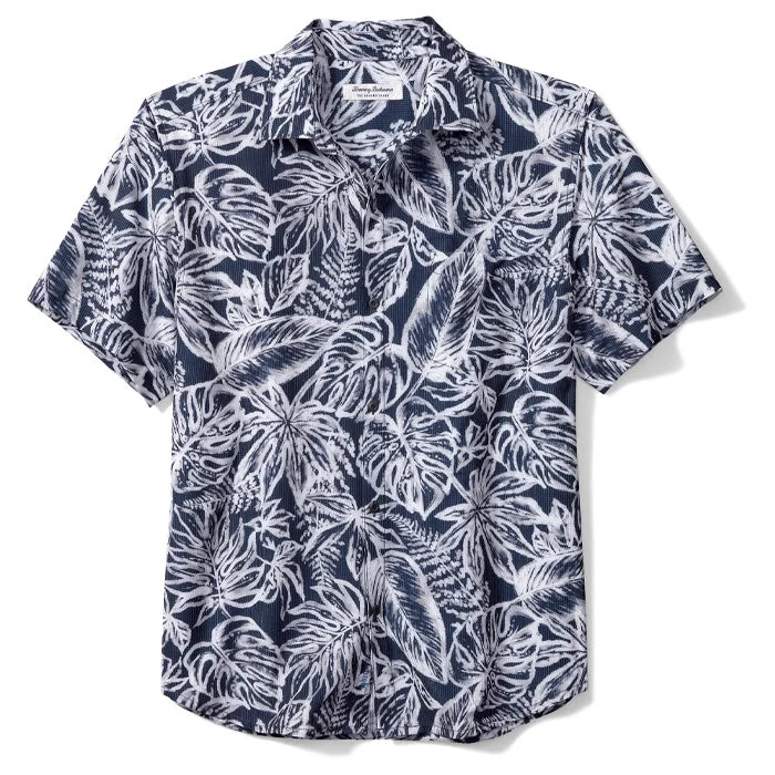 men's short-sleeve casual shirts -Tommy Bahama Bahama Coastal Breeze Camp Shirt - Ocean Deep