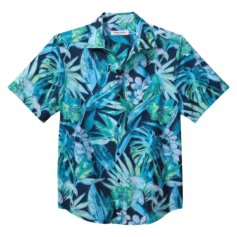 men's office-friendly shirts -Tommy Bahama IslandZone Bahama IslandZone Coast Jungle Haven Camp Shirt - Oceanfront