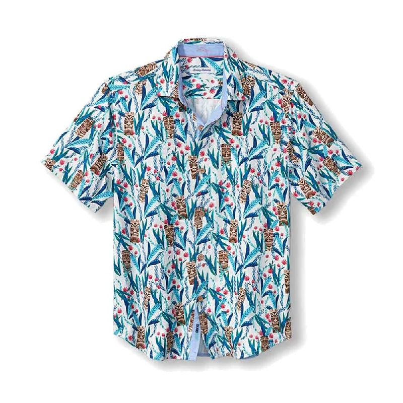 men's versatile shirts -Tommy Bahama IslandZone Nan-Tiki Camp Shirt - Continental