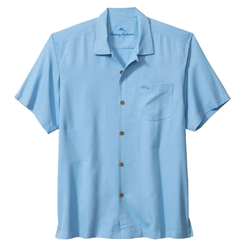 men's short-sleeve shirts -Tommy Bahama Coastal Breeze Check Camp Shirt - Breaker