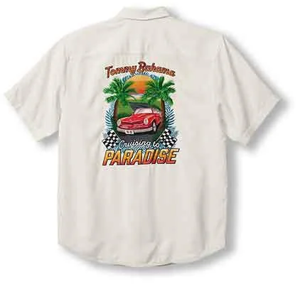 men's high-quality dress shirts -Tommy Bahama Cruising To Paradise Camp Shirt - Continental