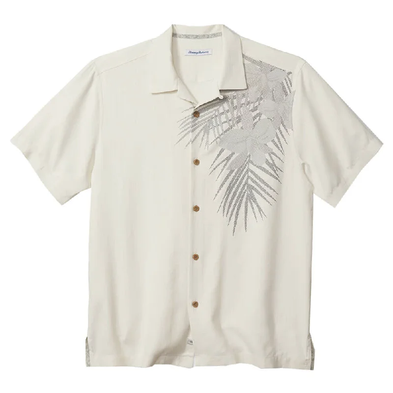 men's slim-fit dress shirts -Tommy Bahama Breezeway Burst Camp Shirt - Continental