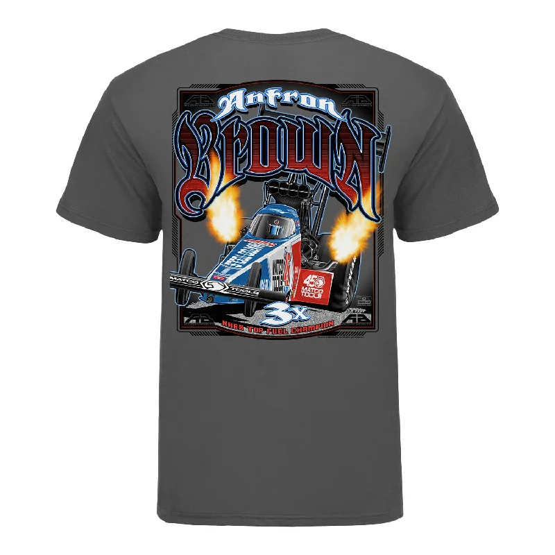 men's comfy basic tees -Antron Brown Top Fuel T-Shirt