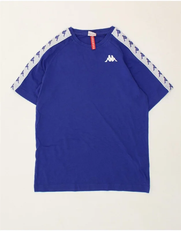 printed cotton t-shirts -ADIDAS Boys Graphic T-Shirt Top 13-14 Years Blue Cotton