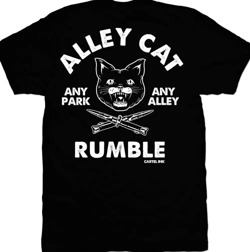 stylish short-sleeve t-shirts for men -Alley Cat Rumble Mens T-Shirt