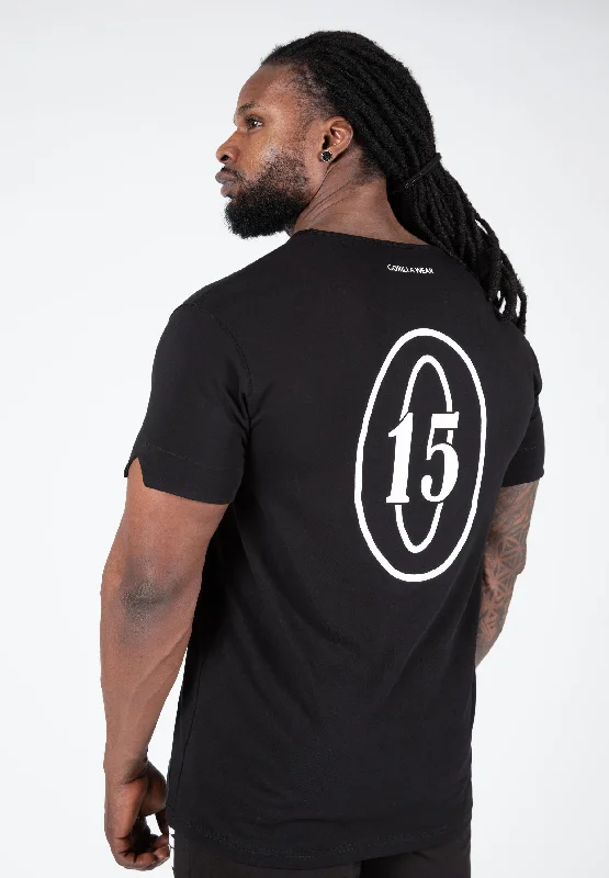 men's printed slogan t-shirts -Brandon Curry T-Shirt - Black