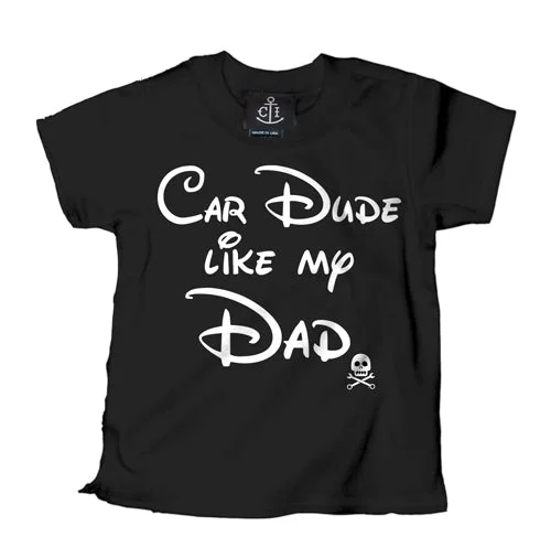 men's minimalistic t-shirts -Car Dude Like My Dad Kid's T-Shirt