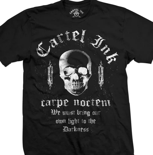 men's cool print t-shirts -Carpe Noctem Men's T-Shirt