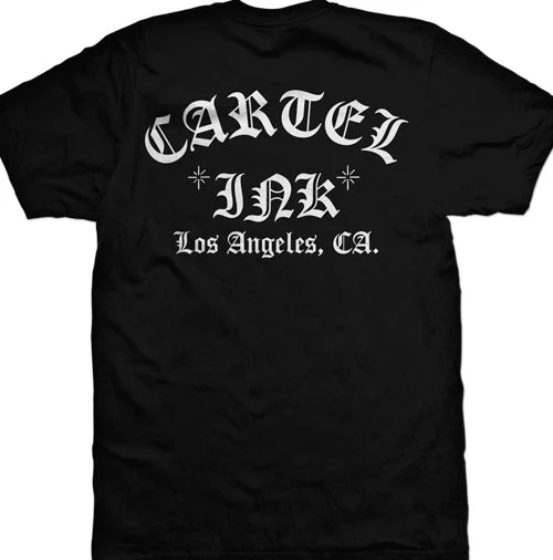 men's summer casual t-shirts -Cartel Ink Old English Men's T-Shirt