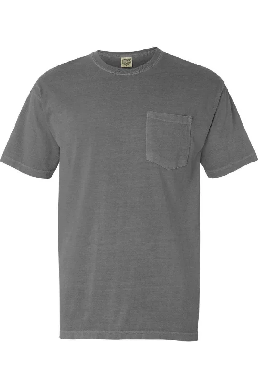 printed cotton t-shirts -Comfort Colors Garment-Dyed Heavyweight Pocket T-Shirt