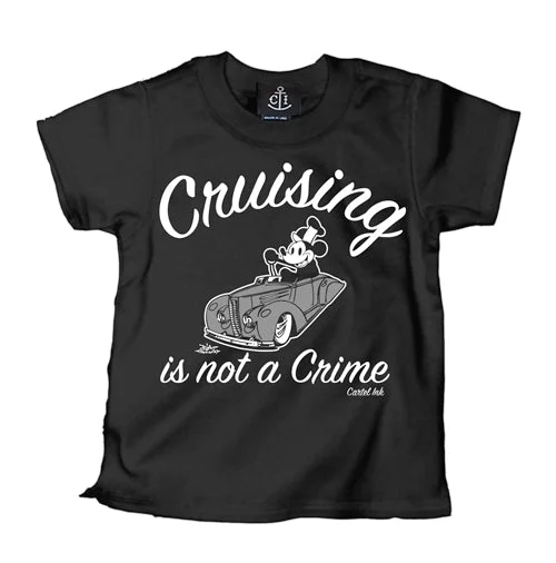 men's minimalist t-shirts -Cruising Is Not A Crime Kid's T-Shirt