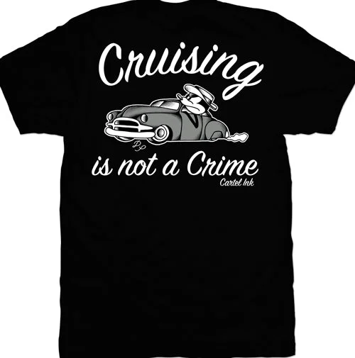 men's basic slim fit t-shirts -Cruising Is Not A Crime Mens T-Shirt