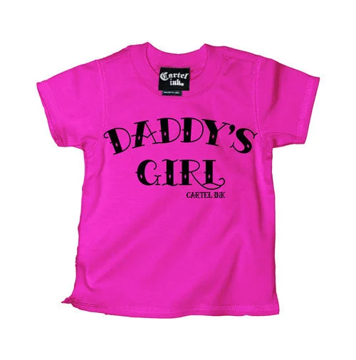 men's minimalist t-shirts -Daddy's Girl Kid's T-Shirt