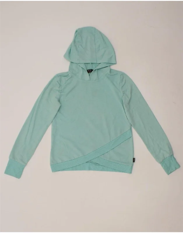 men's stylish sports hoodies -EDDIE BAUER Girls Hoodie Jumper 10-11 Years Medium  Turquoise Polyester