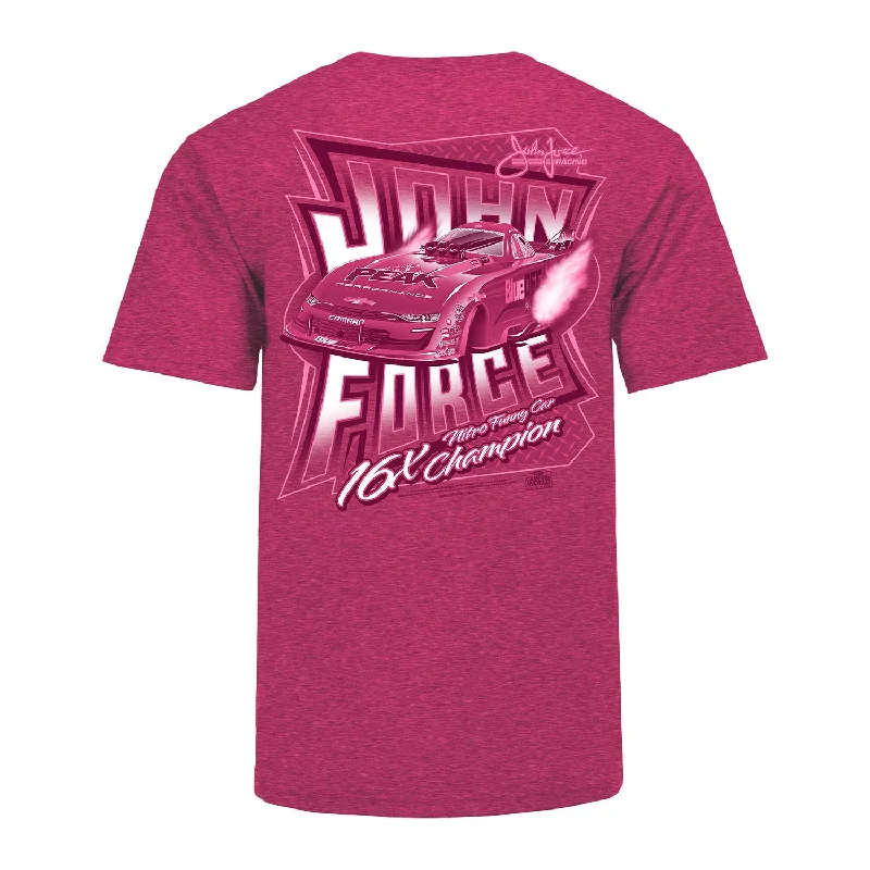 men's workout tee shirts -John Force Pink Ghost T-Shirt