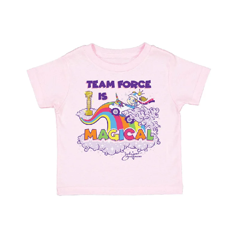 men's custom graphic t-shirts -Team Force is Magical Toddler T-Shirt