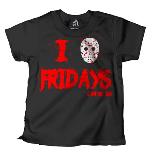 men's graphic t-shirts -I Love Fridays Kid's T-Shirt