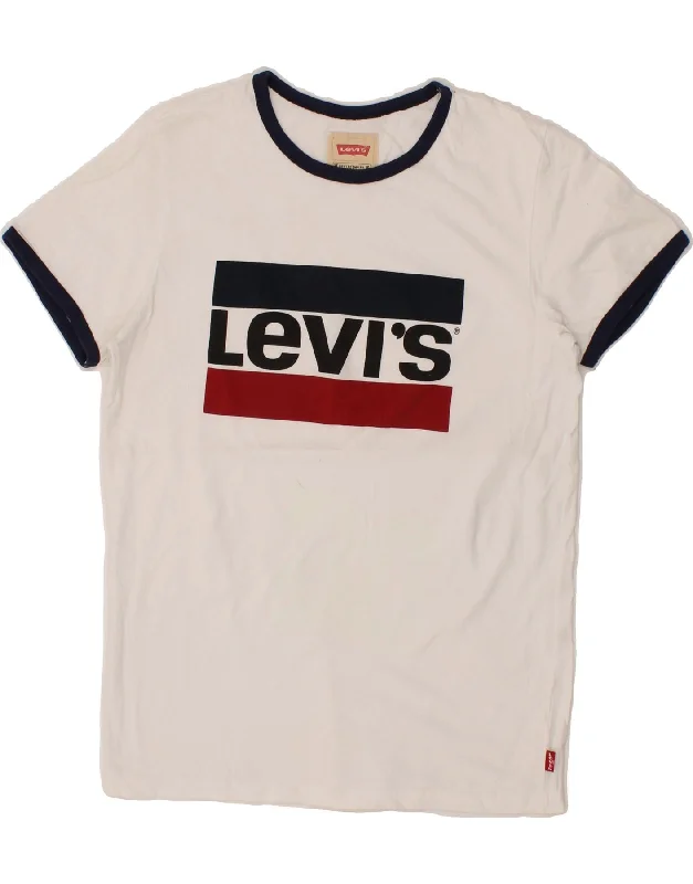 men's t-shirts for summer -LEVI'S Boys Graphic T-Shirt Top 15-16 Years White