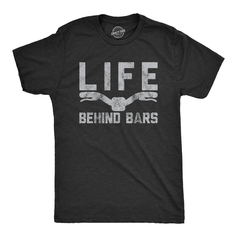 men's graphic vintage t-shirts -Life Behind Bars Men's T Shirt