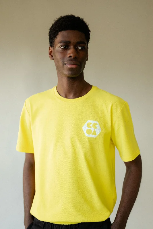 men's comfort t-shirts -Men's Breathable T Shirt Plastic Free - Canary Yellow