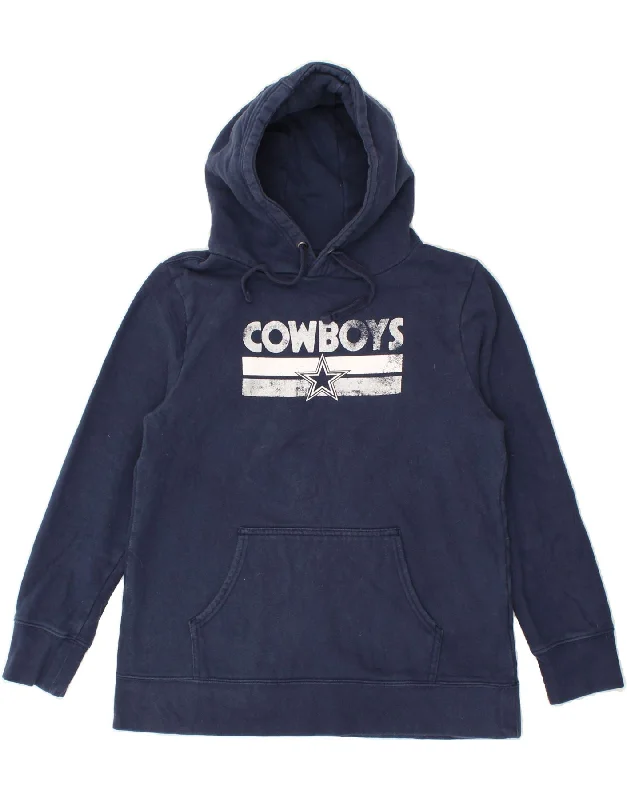 men's fashion hoodies for winter -NFL Boys Graphic Hoodie Jumper 14-15 Years Large Navy Blue Cotton