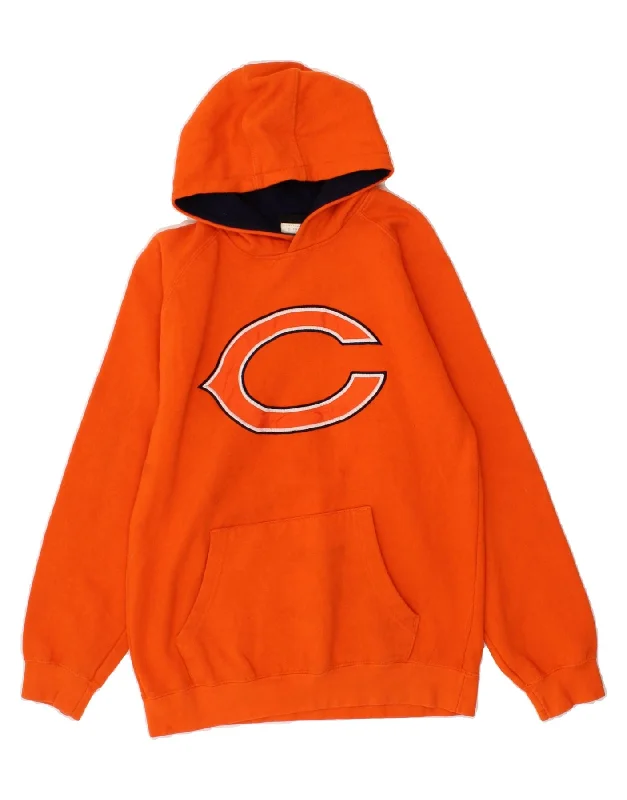 men's eco-friendly hoodies -NFL Boys Graphic Hoodie Jumper 15-16 Years XL Orange Cotton