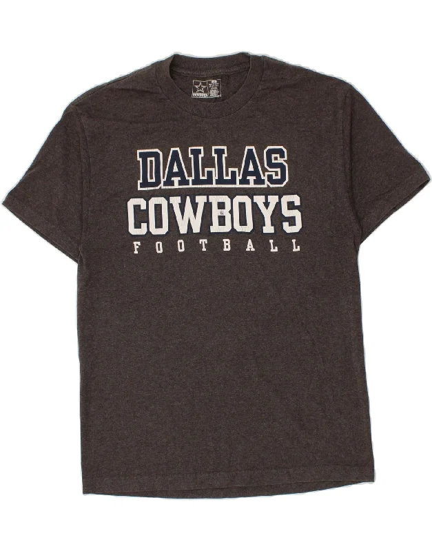 classic t-shirts for men -NFL Mens Dallas Cowboys Graphic T-Shirt Top Medium Grey Cotton