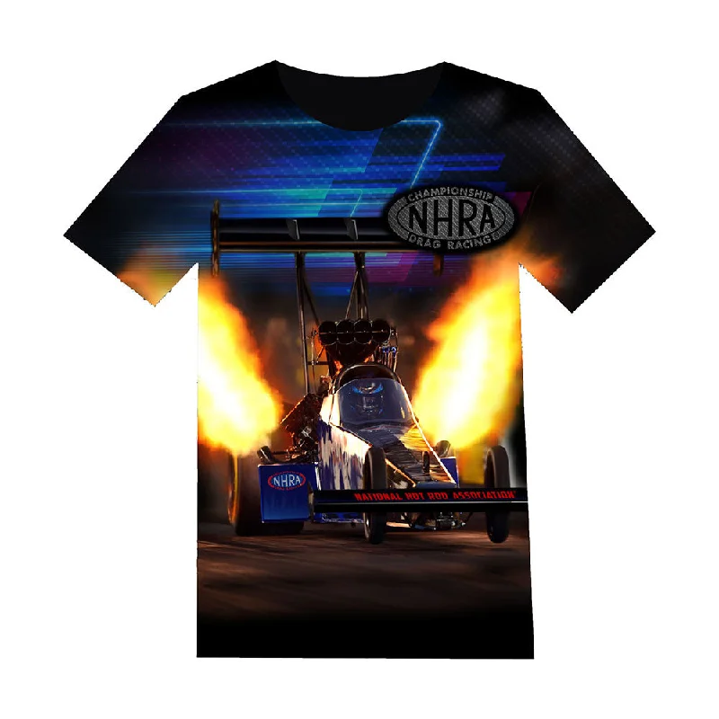 men's stylish printed tees -Header Flames T-Shirt