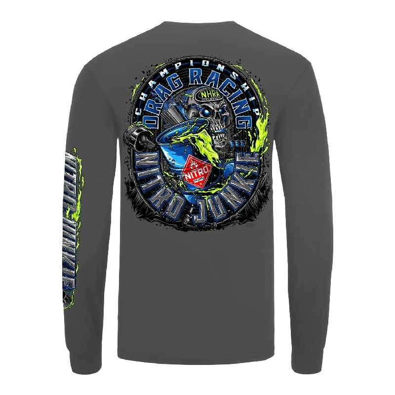 men's eco-friendly graphic t-shirts -Nitro Junkie Long Sleeve T-Shirt