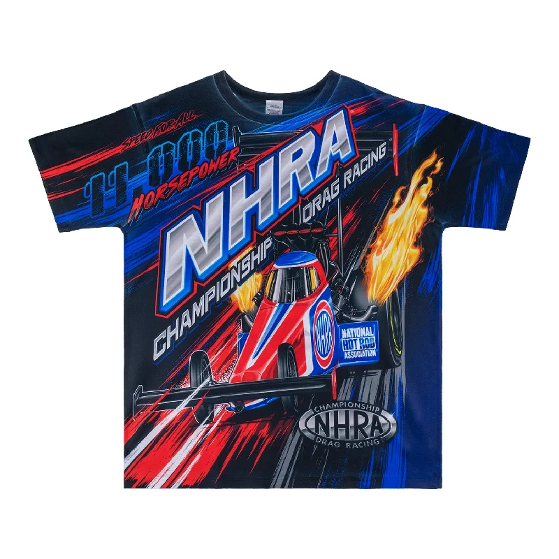 men's t-shirts with cool quotes -NHRA Horsepower Sublimated T-Shirt