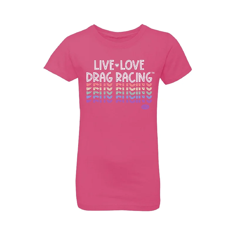 men's t-shirts with logos -Youth Live Love Drag Racing T-Shirt