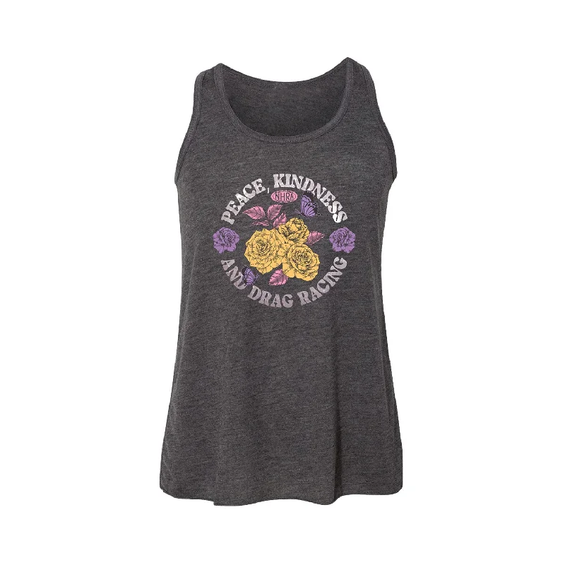 men's soft jersey t-shirts -Youth Girls Peace Tank Top