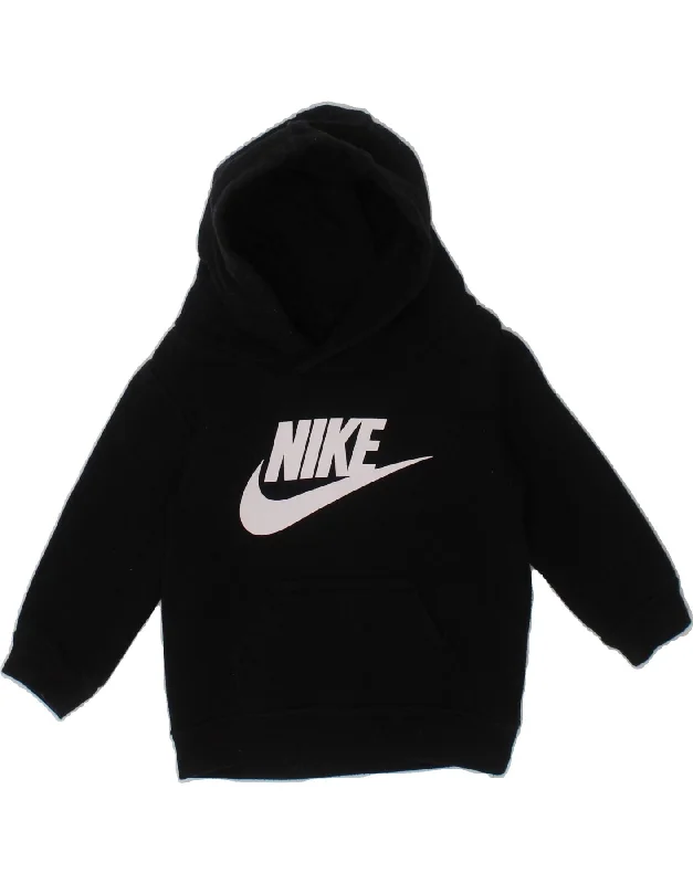 men's thick pullover hoodies -NIKE Baby Boys Graphic Hoodie Jumper 3-6 Months Black Cotton