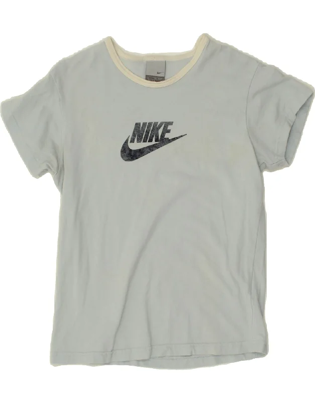 men's soft and breathable t-shirts -NIKE Boys Graphic T-Shirt Top 12-13 Years Large Blue