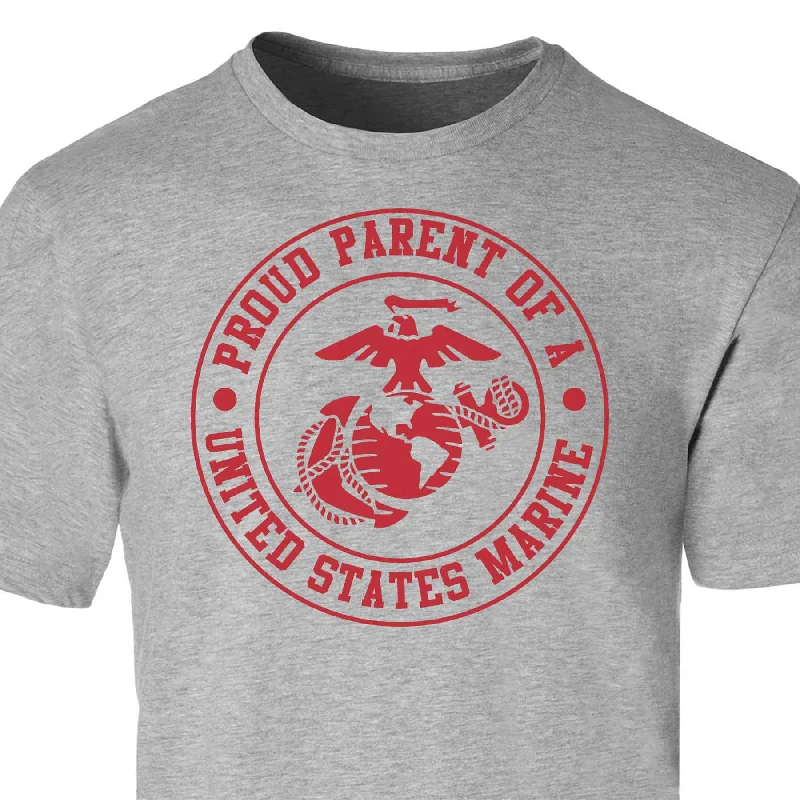 men's comfortable graphic t-shirts -Proud Parent Of A US Marine T-shirt