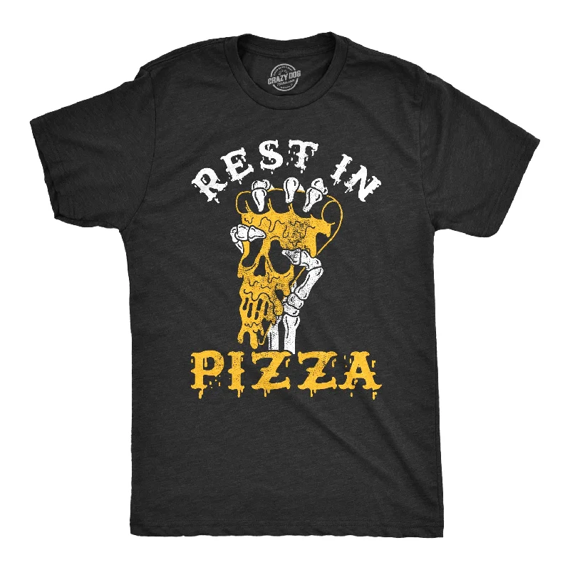 men's stylish polo t-shirts -Rest In Pizza Men's T Shirt