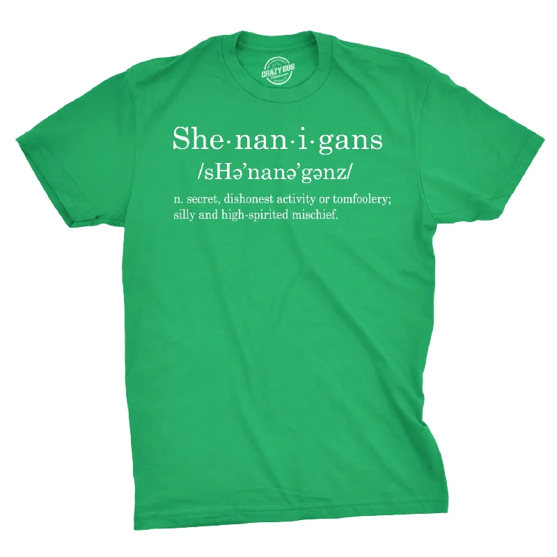 men's minimalist t-shirts -Shenanigans Definition Men's T Shirt