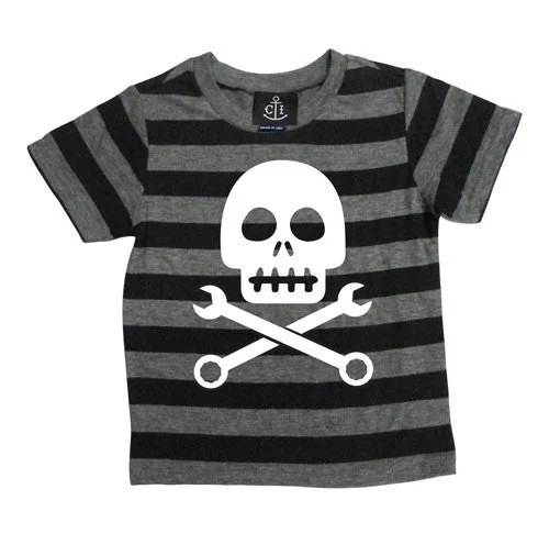 men's printed tees for casual wear -Skully Crosswrench Kid's T-Shirt