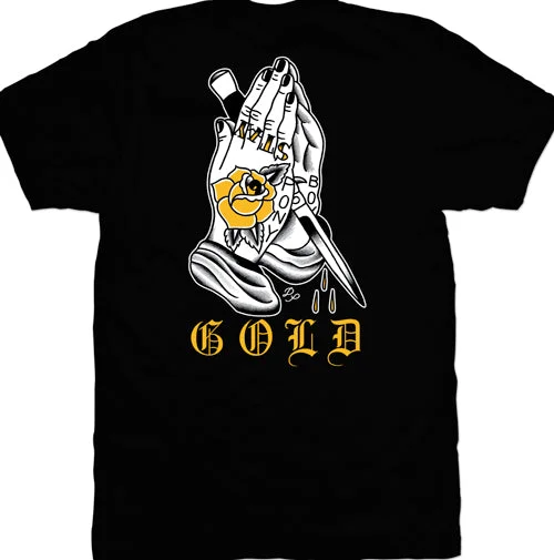 men's graphic vintage t-shirts -Stay Gold Mens T-Shirt