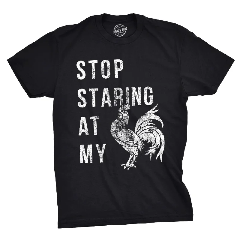 men's high-quality t-shirts -Stop Staring At My Cock Men's T Shirt