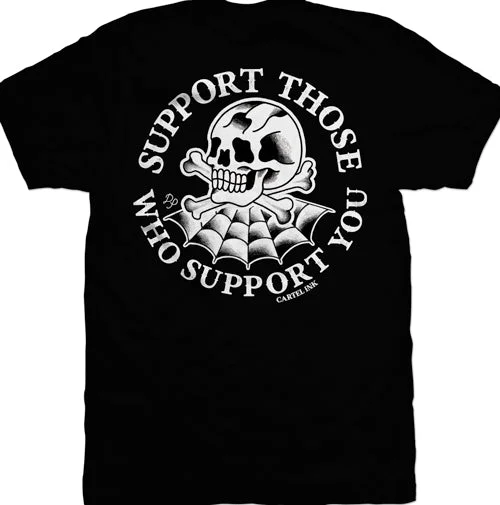 men's t-shirts for casual outings -Support Those Who Support You Mens T-Shirt