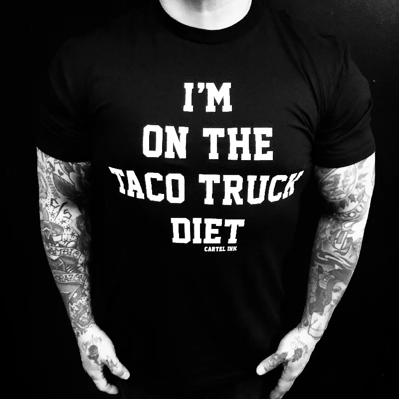 men's athletic fit t-shirts -Taco Truck Diet Men's T-Shirt