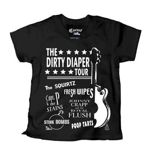 men's comfortable graphic t-shirts -The Dirty Diaper Tour Kid's T-Shirt